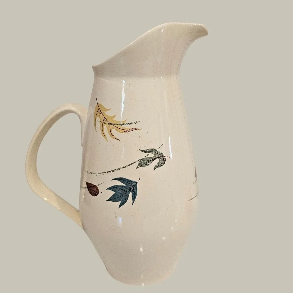 Franciscan Autumn Earthenware Pitcher Gladding McBean & Co Vintage MCM 10.5in